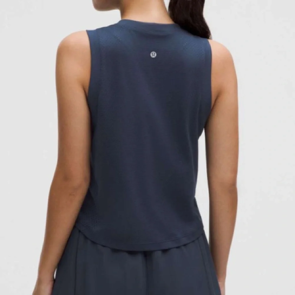 NWT Lululemon Swiftly Cropped Oversized Tank Top Club Blue / Club Blue Size 14